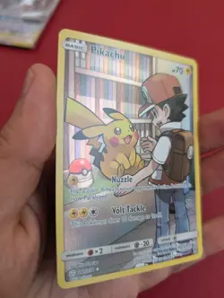 Pokemon Pikachu Card 241/236 Cosmic Eclipse Secret Rare Near Mint Condition - Image 5