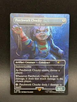 MTG Patchwork Chucky Stuffy Doll R Secret Lair x Chucky #880 - Image 1