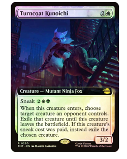 Turncoat Kunoichi - Foil - Extended Art Teenage Mutant Ninja Turtles MTG - Image 1