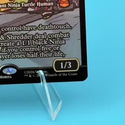 MTG Dark Leo & Shredder 0289 Showcase Foil TMNT Mythic Rare - Image 3