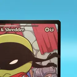 MTG Dark Leo & Shredder 0289 Showcase Foil TMNT Mythic Rare - Image 4
