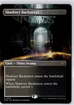 Shadowy Backstreet (Borderless) Murders at Karlov Manor Regular NM R 0330 - Image 1