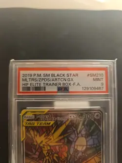 2019 POKEMON BLACK STAR PROMO SM210 MOLTRES & ZAPDOS & ARTICUNO GX HIDDEN FATES - Image 3
