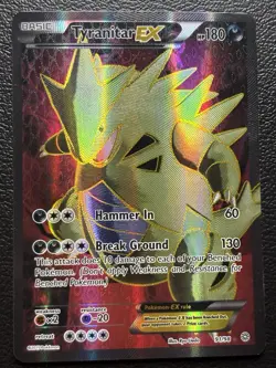 Tyranitar-EX - 91/98 - Full Art Ultra Rare Pokemon Ancient Origin MP - Image 1