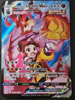 Trainer Gallery Pokemon Single Strike Urshifu VMAX Ultra Rare TG19/TG30 (1D) - Image 1