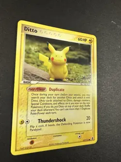 Pokemon Ditto 63/113 Pikachu 2005 Delta Species LP - Image 4