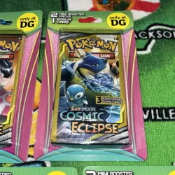 POKEMON COSMIC ECLIPSE, UNBROKEN BONDS, DOLLAR GENERAL MINI BLISTER PACKS X5 - Image 3
