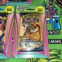 POKEMON COSMIC ECLIPSE, UNBROKEN BONDS, DOLLAR GENERAL MINI BLISTER PACKS X5 - Image 5