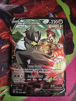 Pokemon Single Strike Urshifu V TG18/TG30 Trainer Gallery Ultra Rare Full Art - Image 1