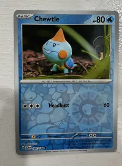 Pokemon TCG Stellar Crown CHEWTLE 043/142 REVERSE HOLO - Image 1