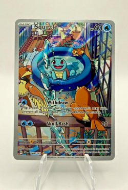 Pokemon Squirtle Illustration Rare Full Art Holo 148/142 Sv07: Stellar Crown - Image 1