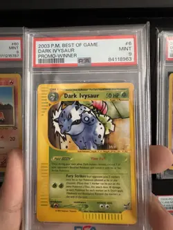 PSA 9 MINT Pokemon 2003 Dark Ivysaur Best Of Game Winner Stamp Promo - Image 2