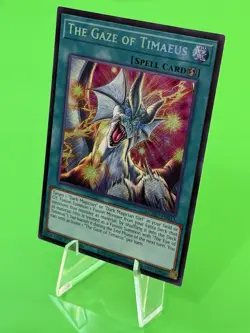 Yu-Gi-Oh Maze Of Muertos The Gaze of Timaeus Secret Rare MZMU-EN013 NM!!! - Image 2