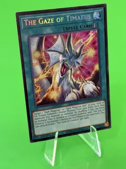 Yu-Gi-Oh Maze Of Muertos The Gaze of Timaeus Secret Rare MZMU-EN013 NM!!! - Image 3