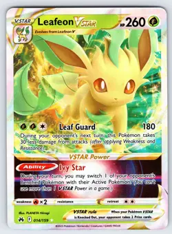 Leafeon VSTAR 014/159 2023 Crown Zenith Pokemon Card TCG Ultra Rare Holo - Nm - Image 1