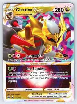 Giratina VSTAR 131/196 2022 Lost Origin Pokemon Card TCG Full Art Ultra Rare Nm - Image 1