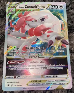 Pokemon Card Promo #SWSH298 - HISUIAN ZOROARK VSTAR JUMBO Size - Image 1
