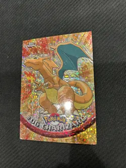 Pokemon 2000 Topps Chrome Charizard Sparkle Rare Card #6 - Image 3