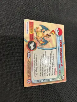 Pokemon 2000 Topps Chrome Charizard Sparkle Rare Card #6 - Image 5