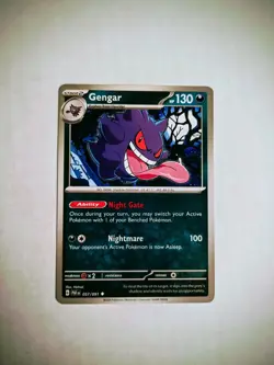 Pokemon TCG Gengar 057/091 Paldean Fates Uncommon Non Holo Near Mint or better - Image 1