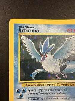 Pokemon ARTICUNO 2/62 UNLIMITED FOSSIL POKEMON (VINTAGE - HOLO RARE, LP+) - Image 3