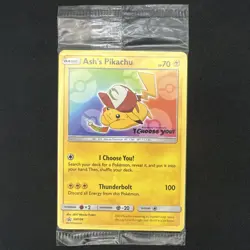Pokemon TCG Ash's Pikachu SM108 Black Star Promo SEALED See Description - Image 1