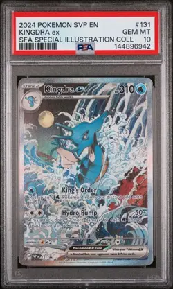 2024 POKEMON SVP EN-SV BLACK STAR PROMO #131 KINGDRA EX PSA 10 - Image 1