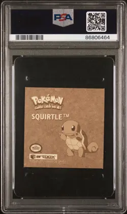 Pokemon Artbox 1999 Sticker Series 1 Squirtle Rare Gold Sticker G06 PSA 10 - Image 2