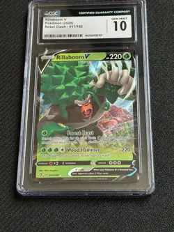 Pokemon Rebel Clash Ultra Rare Rillaboom V 017/192 CGC 10 Gem Mint - Image 1