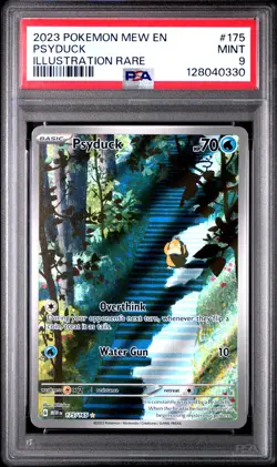 2023 POKEMON MEW EN-151 ILLUSTRATION RARE #175 PSYDUCK PSA 9 - Image 1