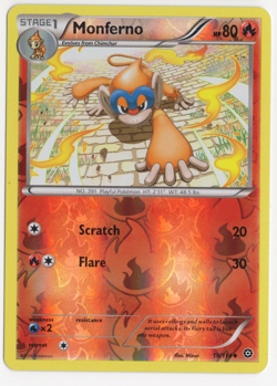 Monferno 19/114 Steam Siege Reverse Holo Pokemon Card - Image 1