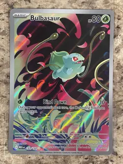Pokemon TCG Bulbasaur 133/132 Mega Evolution Holo Rare - Image 1
