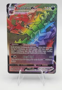 Eternatus VMax (Rainbow Secret Rare) Pokemon 192/189 Darkness Ablaze English NM - Image 1
