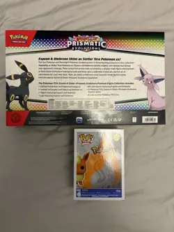 Pokemon Prismatic Evolutions Figure Collection Sealed Box + Flareon Funko Pop - Image 2