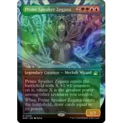 FOIL PRIME SPEAKER ZEGANA (BORDERLESS) X4 Ravnica Remastered Magic MTG MINT CARD - Image 1