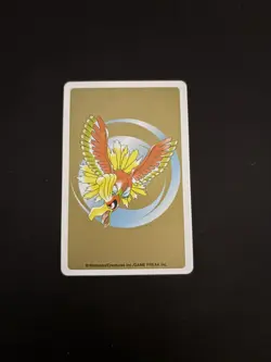 Pokemon Chikorita Ace of Clubs Gold Deck Ho-oh Playing Card Poker Nintendo EX - Image 2