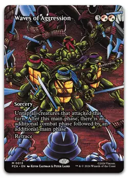 Waves of Aggression (Borderless) #13 (NM) PZA Magic MTG - Image 1