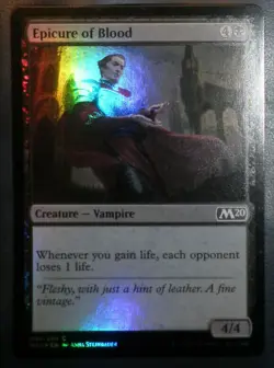 mtg magic m20 epicure of blood ENGLISH FOIL vampire epicurien du sang 2 availabl - Image 1