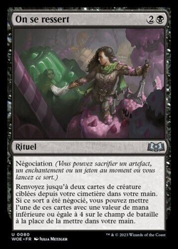 mtg magic Back for Seconds FOIL FRENCH vf fr on se ressert wilds of eldraine - Image 1