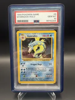 Pokemon Holo Gyarados #6 | PSA 10 Gem Mint | Base Set 1999 Unlimited 🌶 - Image 1