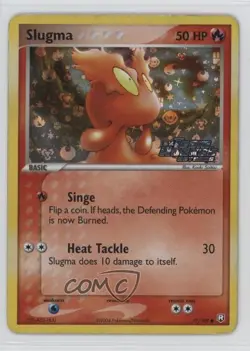 Slugma Reverse Foil Pokemon EX Team Rocket Returns #77 2004 - Image 1