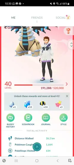 Pokemon Go (Stage 40 ) Shiny Giratina ( 14 Legendary ) - Image 1