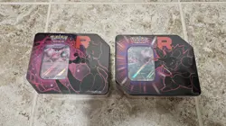 Pokemon Team Rocket/Destined Rivals Tin Set of 2 Mewtwo & Nidoking - Image 1