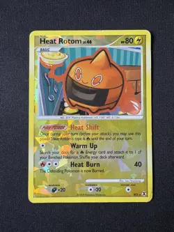 Heat Rotom Pokemon Rising Rivals Holo Rare RT3 HP - Image 1