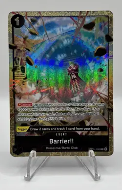 One Piece CCG Barrier OP04-095 Event Card HOLO English - NM - Image 1