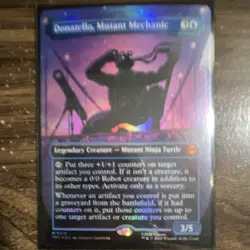 MtG TMNT Donatello, Mutant Mechanic, NM, Foil, Mythic - Image 1