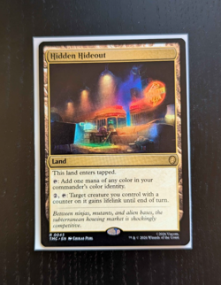 HIDDEN HIDEOUT Rare TMNT Near Mint MTG - Image 1