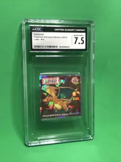 CGC 7.5 Near Mint+ Charizard #12 Horizons Wafer Stickers Lotte Pokemon 2023 - Image 1