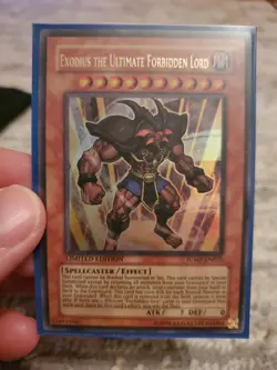 Yu-Gi-Oh Exodius the Ultimate Forbidden Lord JUMP-EN025 NM Ultra Rare Limited Ed - Image 1
