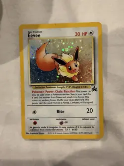Pokemon Eevee Wizards Black Star Promo Holo Card 11/53 30 HP - Image 1